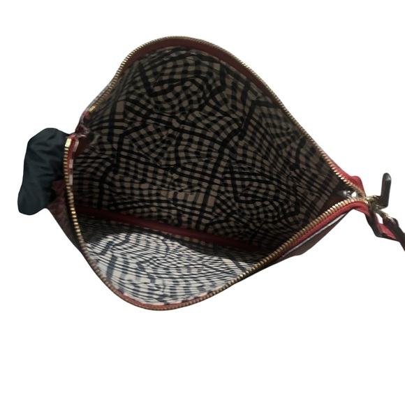 Y2K MCM Visetos Liz Shopper Tote Pouch Leather Monogram Logo Clutch Shoulder Bag - Picture 6 of 10